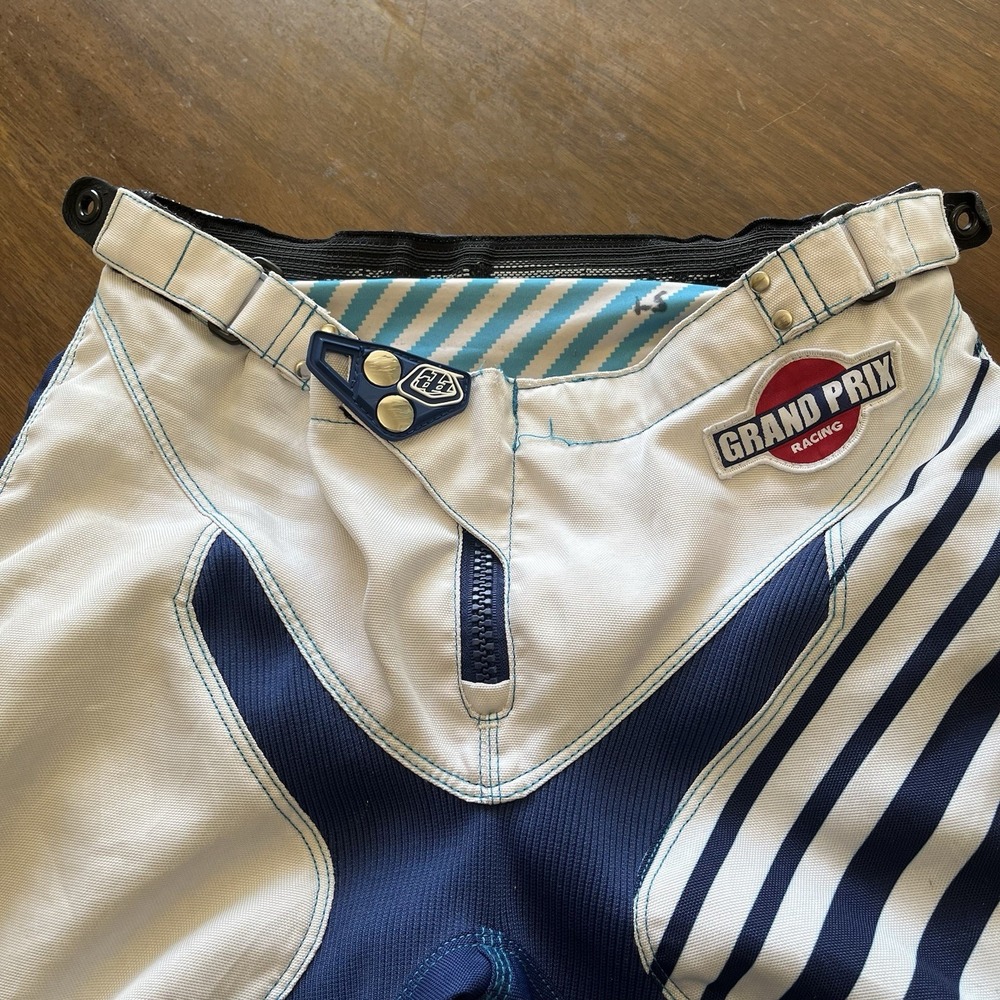 Troy Lee Designs GP Motocross‎ Pants Mens 30 MX Riding Gear Blue White Racing - Picture 4 of 12